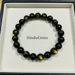 Golden Obsidian Healing Bracelet – Natural Crystal for Protection & Strength