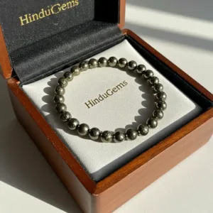 Pyrite Healing Bracelet – Natural Gemstone for Wealth & Protection