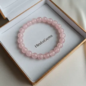 Rose Quartz Healing Bracelet – Natural Gemstone for Love & Emotional Healing