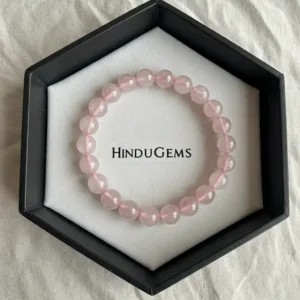 Rose Quartz Healing Bracelet – Natural Gemstone for Love & Emotional Healing